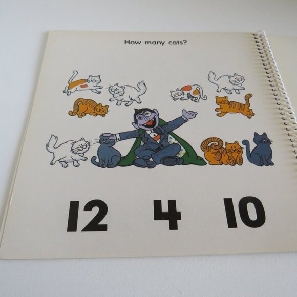 THE COUNT'S CASTLE Big Bird BEEP Book Spiral Bound 1989 MATH [BOOK ONLY] VINTAGE - Picture 7 of 9